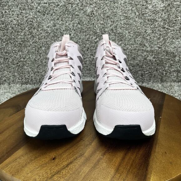 Reebok Fusion Flexweave Womens Size 12M Pink Composite Toe Safety Work Shoes - Picture 3 of 12